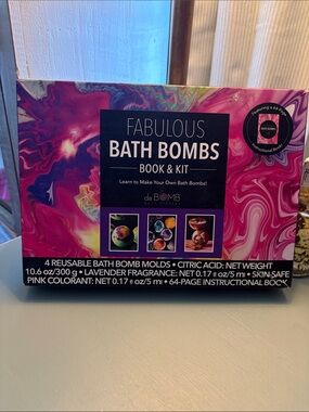 Fabulous Bath Bombs Book & Kit - Pink Multicolor